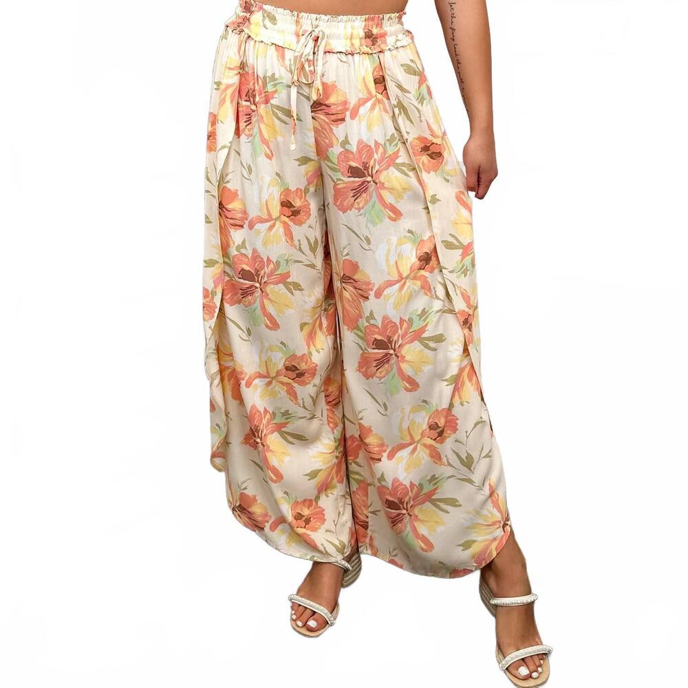 NEW HEM & THREAD saying aloha high-rise bottoms in cream